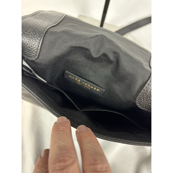 Marc Jacobs Empire City Crossbody Flap Shoulder Bag Black Leather - Picture 7 of 15